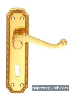 Regency Lever Lock Polished Brass